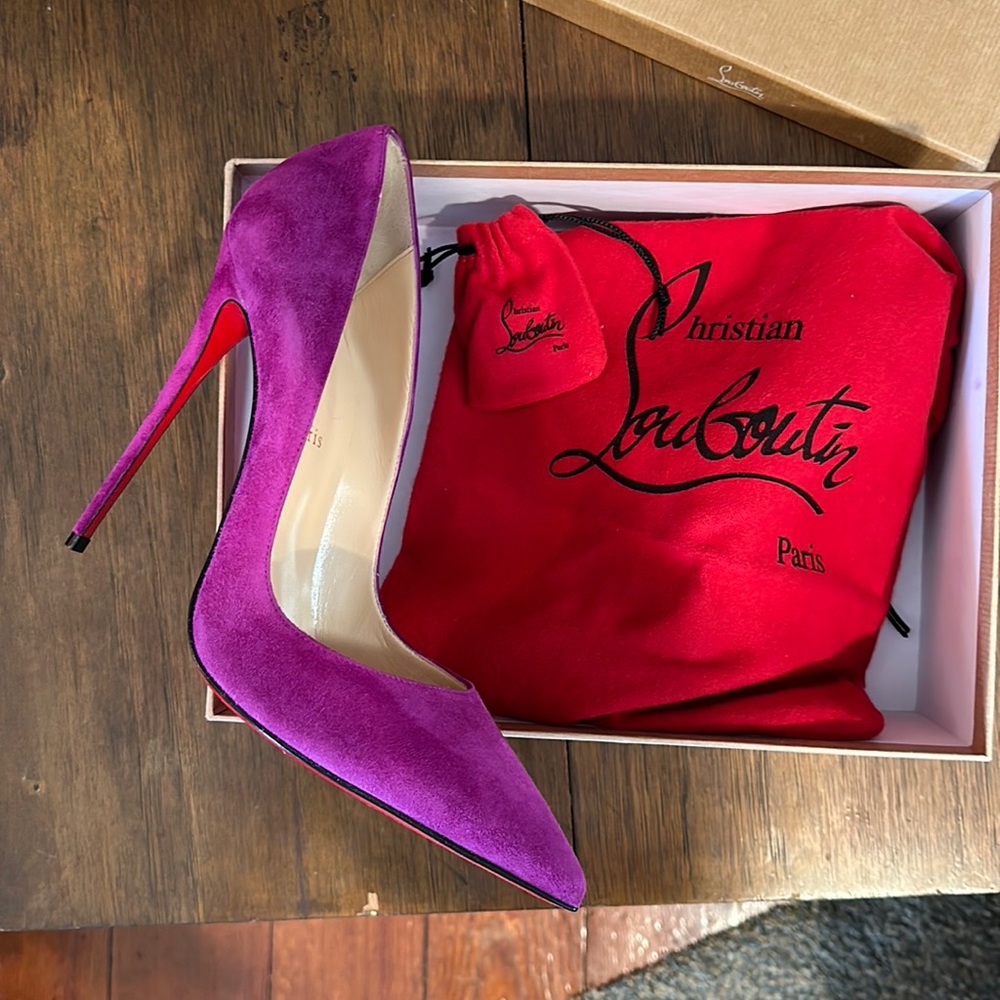 Christian Louboutin So Kate 120 Suede Pumps